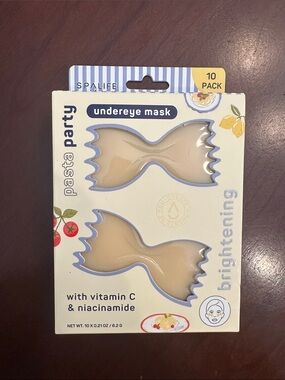 NWT SPALIFE Pasta Party Undereye Mask - Beige (10 Pack)